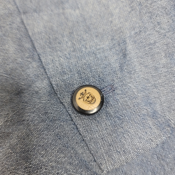 The Savile Row Co London blazer jacket blue gray size medium - Picture 3 of 5